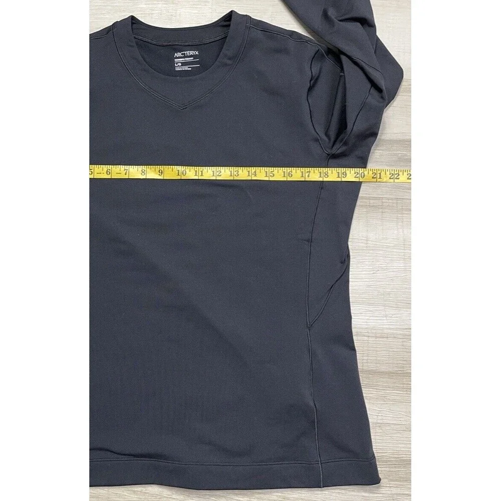 Arc'teryx Rho Merino Women's Size L Black Long Sleeve Crew Polyester - Picture 6 of 9